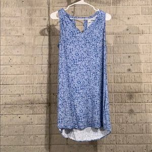 Old Navy Blue & White Sleeveless Dress